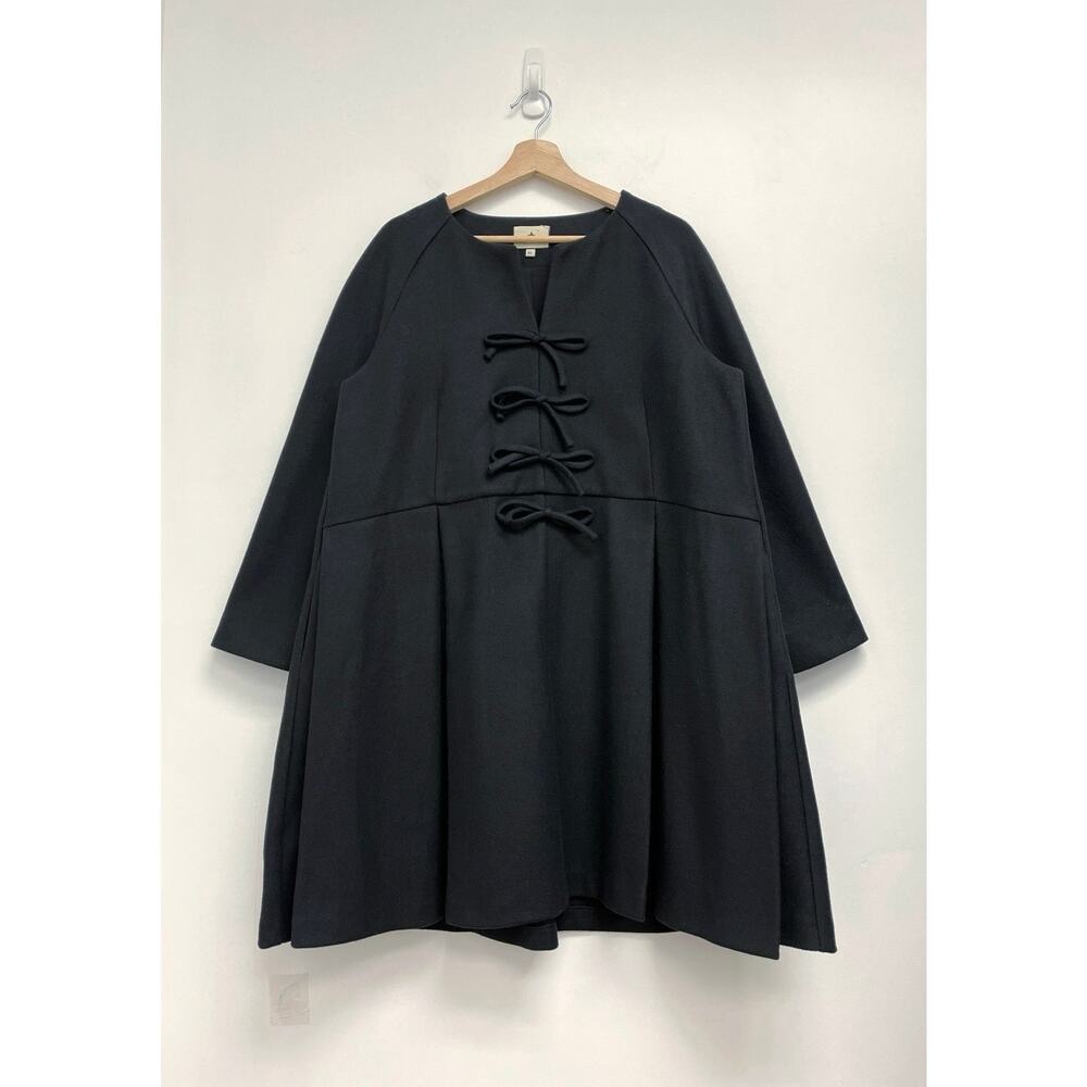 Tuckernuck Blair Bow Coat Dress Classic Timeless Pleated Mini Party Festive XL - Picture 10 of 10